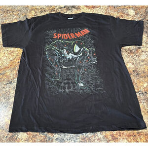 Marvel Spider-Man Black Suit Crouch Graphic Tee